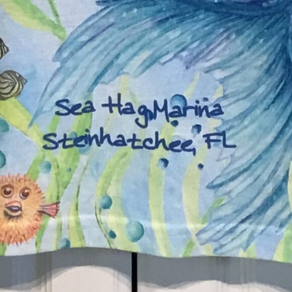 Sublivie Mermaid/Turtle Tee Shirt Size Medium - Picture 5 of 6